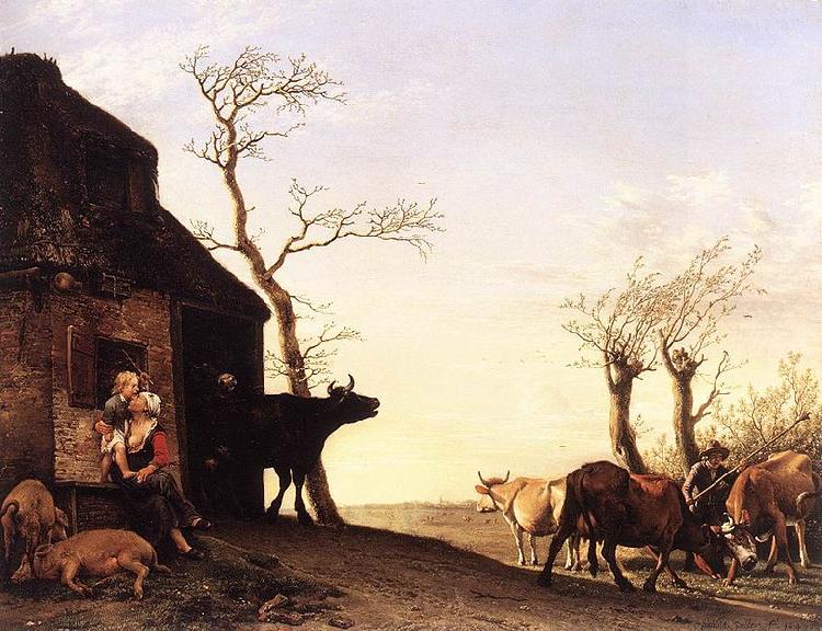 paulus potter Driving the Cattle to Pasture in the Morning Sweden oil painting art